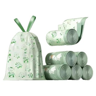 通用家用加厚手提式抽绳免撕塑料袋客厅垃圾袋厨房结实耐用超厚