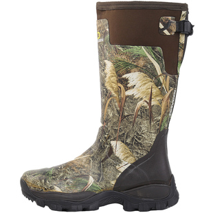 外贸男士高筒迷彩伪装雨鞋户外钓鱼鞋雨林狩猎鞋防水徒步鞋露营靴