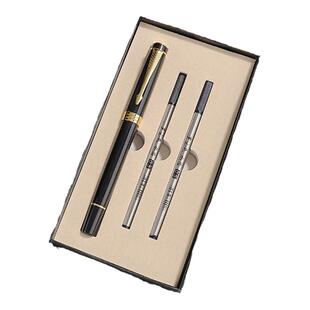 罗氏签字笔重手感金属笔杆礼品笔商务高档签名签字宝珠笔高级碳素水笔开单签单中性笔私人定制免费刻字印logo