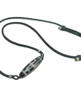 藏式老料卍字天珠项链男女配饰