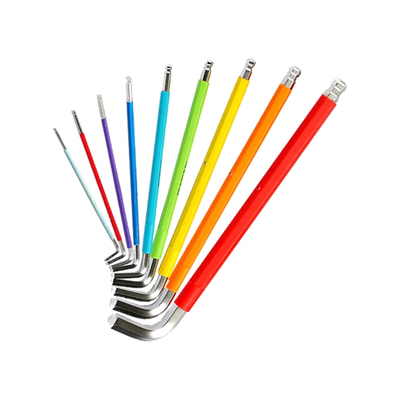 世达内六角扳手磁性特长彩虹