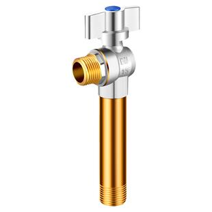 加长球阀大流量角阀水阀家用燃气热水器专用球芯三角阀加长开关