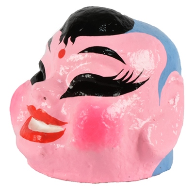 大头娃娃面具佛山特色中国风