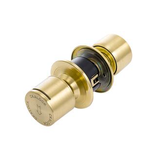 固安居金色磁卡锁老式球形插卡酒店锁室内公寓旅店磁卡宾馆门锁