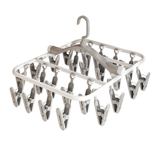 袜子晾晒架防风夹晾衣架多夹子衣架宿舍用学生挂衣凉内衣袜子神器