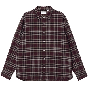 杰克琼斯男装秋季新款纯棉舒适柔软刺绣宽松翻领长袖中性简约衬衫