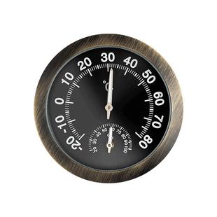 三印夜光车载温湿度计汽车内测温高精度免电池机械表防爆温湿度计