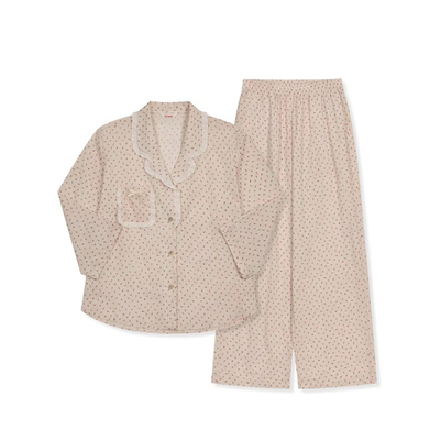 Ullala纯棉碎花女睡衣套装轻薄