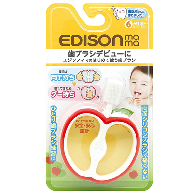 日本edisonmama婴幼儿硅胶乳牙刷