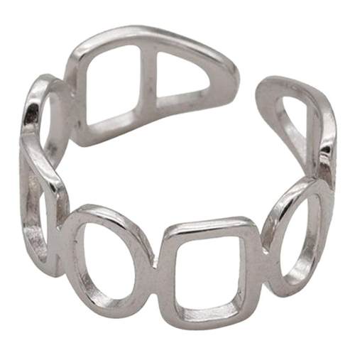 简约复古重工S925纯银戒指女不掉色指环小众设计轻奢高级感食指戒