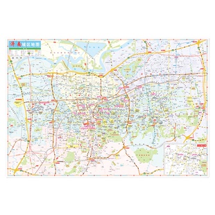 【现货速发】2026新版济南旅游交通城市地图 约86x60cm 市区街道详图 市辖区图 周边景点导游便携实用city城市地图系列