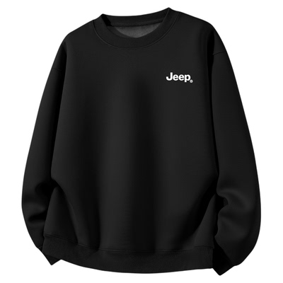 Jeep吉普加绒加厚圆领卫衣