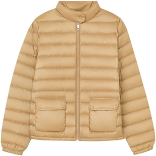 【匈牙利鹅绒】LANCY/朗姿2025年冬新款修身轻薄短款排骨羽绒服女