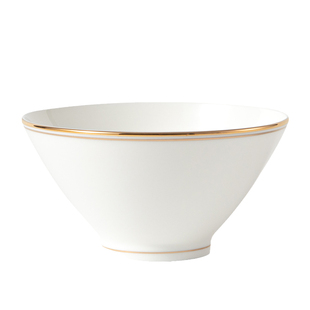 家用金边斗笠碗骨瓷饭碗餐具大号日式拉面碗陶瓷汤碗中式精致小碗