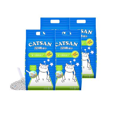 洁珊膨润土除臭吸水猫砂9L*4袋