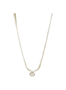 里晤s925纯银小众设计感白玉髓项链生日礼物送女友送闺蜜生日礼物