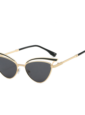 kammpt镂空设计防强光太阳镜女士