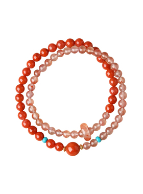 保山南红玛瑙手串招财转运送女友