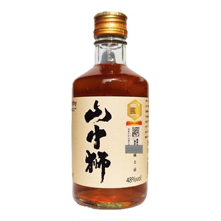 山中狮单一麦芽威士忌48度双桶陈年300ml小瓶装新手入门