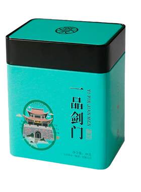 广元茶业翠竹绿茶高阳扁48克罐装