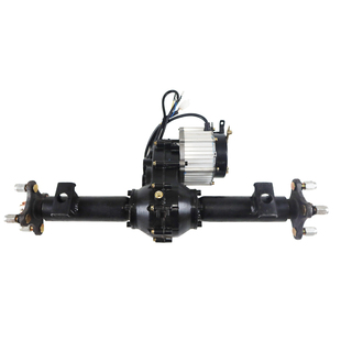 低速无刷电机刹后桥总成 电动拖车手推车沙滩车游乐车四孔无轮毂