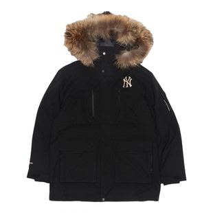 MLB羽绒服明星同款男款女款 2025冬季新款保暖鹅绒棉羽工装派克服