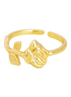 一半诗意纯手工打造开口戒指