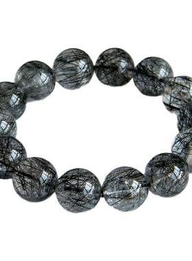 黑发晶手链发丝清透大号男款一物