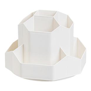 新升级九格大容量旋转笔筒收纳盒办公室学生桌面文具收纳轻奢高级感儿童男孩女孩多功能笔盒笔桶书桌装马克笔