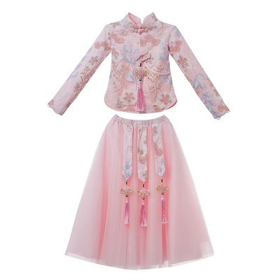 保暖加厚汉服女童裙女童