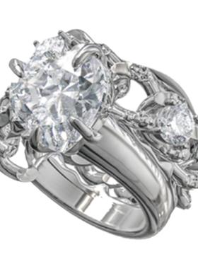 原创设计高级感宝石戒指