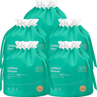 花美惠一次性洗脸巾约80抽*5袋