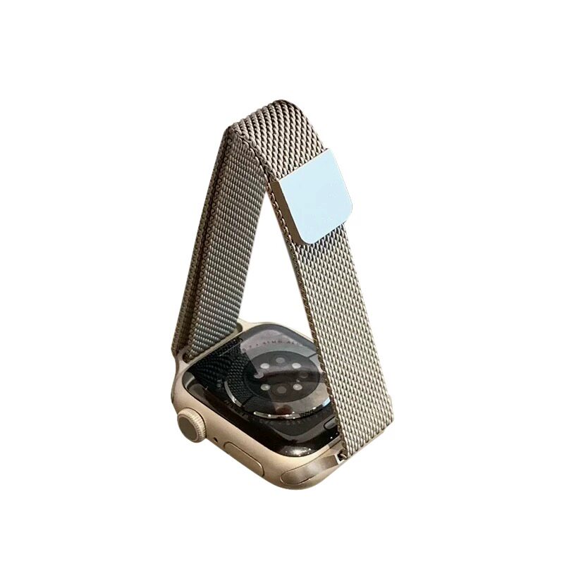 适用夏季金属米兰磁吸iwatch表带