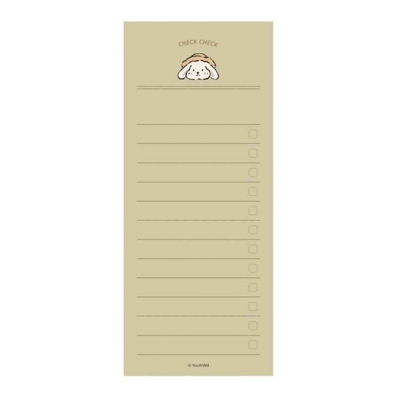 YouthWill 便签本 轻松角落系列 露营小动物 to do list 计划便签 check list 计划本 70
