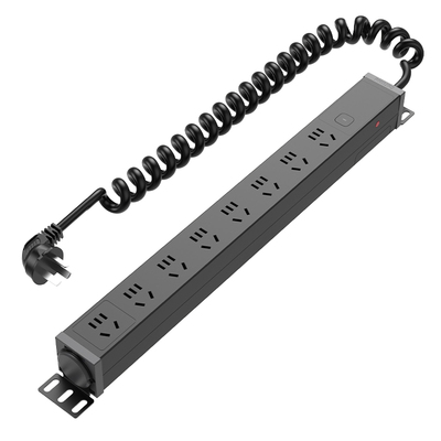 飞利浦家用PDU插座升降桌下排插插线板usb快充电竞弹簧线插排定做