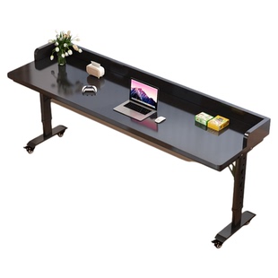 跨床桌实木升降电脑桌床上学习桌家用长条书桌卧室靠墙窄桌床边桌