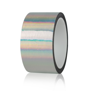 素面镭射银色胶带 彩色胶带闪亮反光装饰胶带学生手工DIY色纸装饰