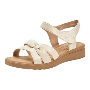 大东妈妈凉鞋女款2026新款夏季坡跟软底舒适不累脚女鞋配裙子防滑