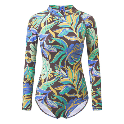 AXESEA连体长袖泳衣女三角冲浪服