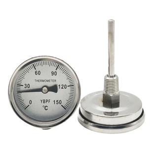 WSS-303全不锈钢双金属温度计管道水温表0-50 100 150 200 300度