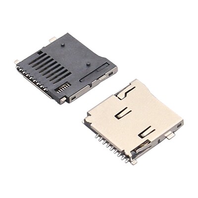 TF卡座TF-9P外焊式自弹利洲电子