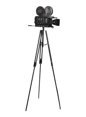 老式电影放映机模型摆件复古怀旧三脚架胶片摄影机古董摄像机大型