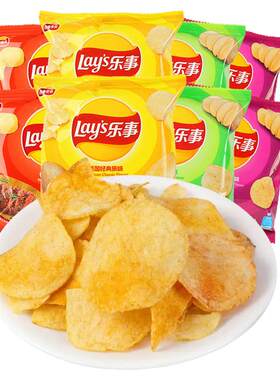 乐事薯片原切12g*30包原味黄瓜红烩味混合休闲食品膨化零食小吃