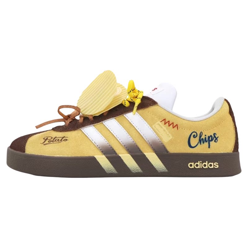 Adidas neo VL 薯愿潮流时尚小黄鞋低帮百搭休闲板鞋男女鞋定制鞋