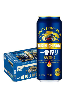 KIRIN麒麟一番榨日本进口无糖啤酒500ml/24罐