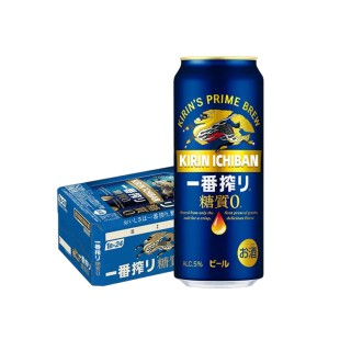 KIRIN麒麟一番榨日本进口无糖啤酒500ml/24罐