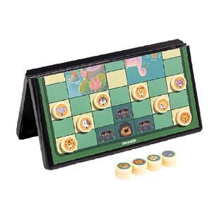 得力磁性折叠便携式斗兽棋磁力动物棋儿童益智玩具
