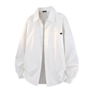 it：fivecm简约艺术翻领男士衬衫2026春季新款基础百搭纯色小衬衣