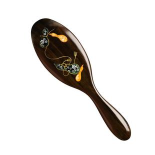 虞美人生日礼物黑檀木气垫梳天然木梳气囊梳经络梳子按摩女士专用