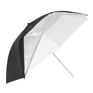 影棚摄影摄像闪光灯两用柔光伞反光伞双层脱卸黑白摄影伞补光灯反射直射柔光伞内白双用反射便携柔光伞